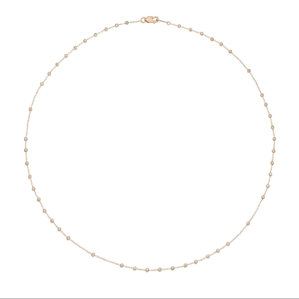 14K Gold Vale Jewelry Rosary Chain Necklace 14”
